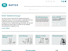 Tablet Screenshot of notter.com